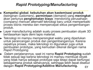 Mempercepat Proses Rilis Produk Baru Dengan Menggunakan Teknologi Rapid Prototyping Kunci Inovasi Di Era Digital